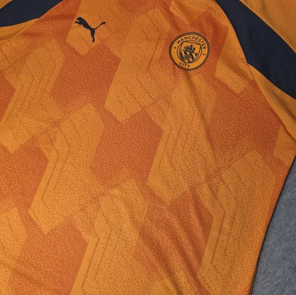 Puma Manchester City Training Jersey T-Shirt Soccer - Picture 2 of 10